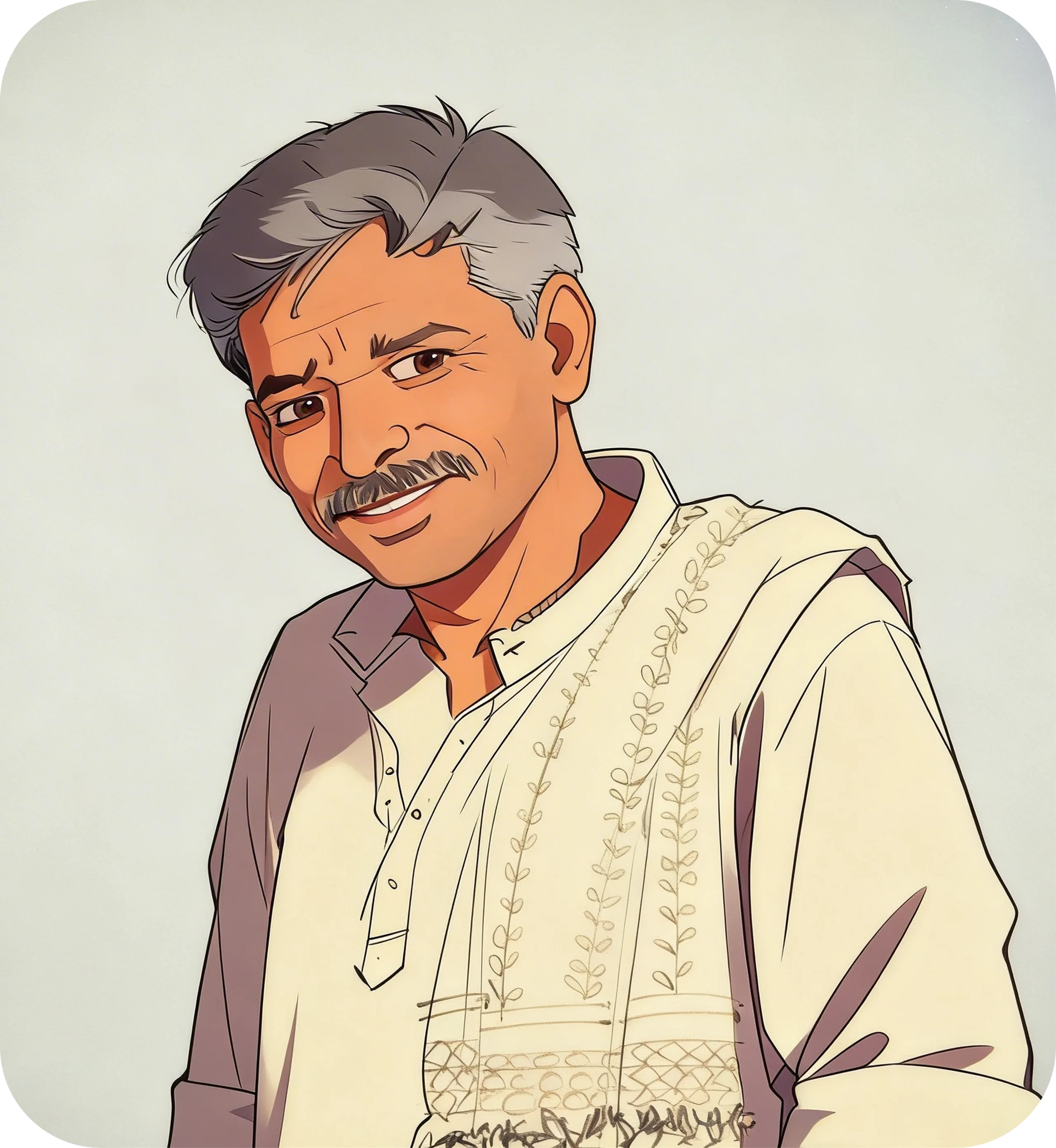 Pankaj character illustration
